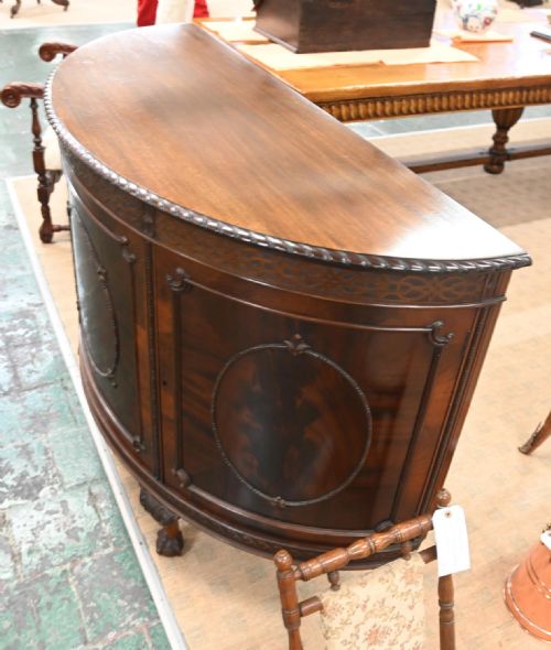 CHIPPENDALE SIDE CABINET MAHOGANY CHEST 1880 - ADDITIONAL PHOTO 3
