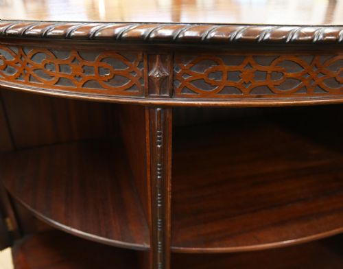 CHIPPENDALE SIDE CABINET MAHOGANY CHEST 1880 - ADDITIONAL PHOTO 5