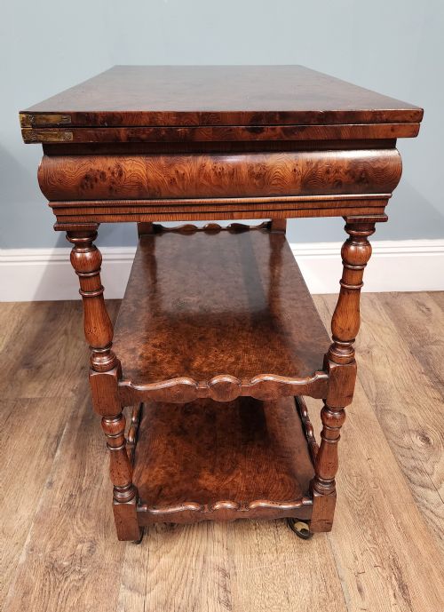 VICTORIAN BUTLERS TROLLEY WHATNOT BOOKSHELF 1890 - ADDITIONAL PHOTO 6