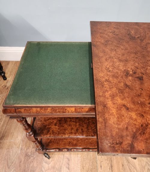 VICTORIAN BUTLERS TROLLEY WHATNOT BOOKSHELF 1890 - ADDITIONAL PHOTO 11