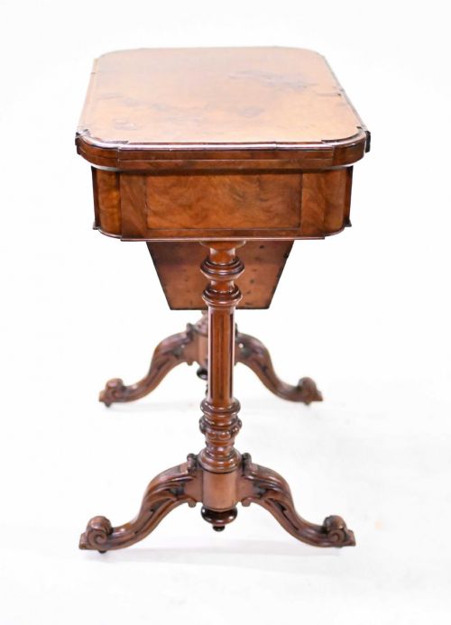 VICTORIAN GAMES TABLE CHESS DRAUGHTS WALNUT - ADDITIONAL PHOTO 2