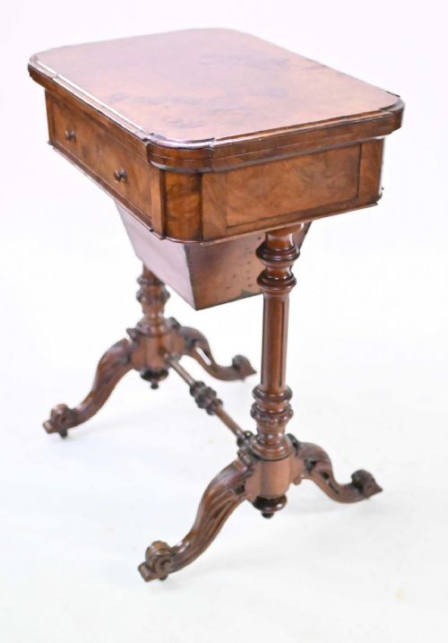 VICTORIAN GAMES TABLE CHESS DRAUGHTS WALNUT - ADDITIONAL PHOTO 3