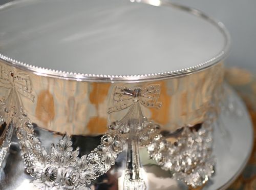 EDWARDIAN SILVER PLATE CAKE STAND SHEFFIELD MAPPIN AND WEBB PLATTER TAZZA - ADDITIONAL PHOTO 11