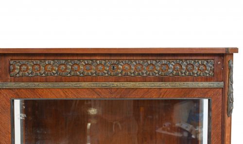 ANTIQUE DISPLAY CABINET BIJOUTERIE FRENCH EMPIRE GLASS CASE - ADDITIONAL PHOTO 2
