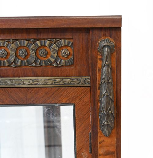 ANTIQUE DISPLAY CABINET BIJOUTERIE FRENCH EMPIRE GLASS CASE - ADDITIONAL PHOTO 6