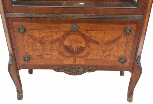 ANTIQUE DISPLAY CABINET BIJOUTERIE FRENCH EMPIRE GLASS CASE - ADDITIONAL PHOTO 8