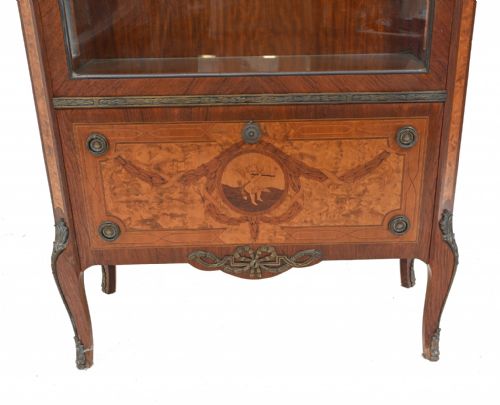 ANTIQUE DISPLAY CABINET BIJOUTERIE FRENCH EMPIRE GLASS CASE - ADDITIONAL PHOTO 9