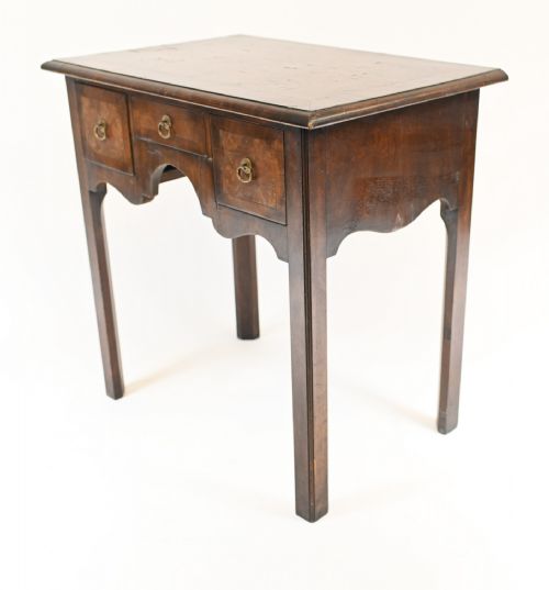 QUEEN ANNE LOW BOY ELM WOOD TABLE 1820 - ADDITIONAL PHOTO 3