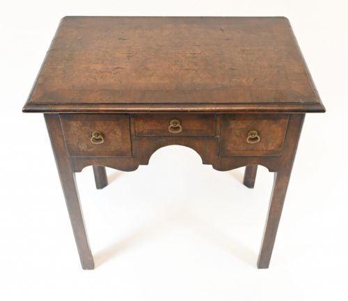 QUEEN ANNE LOW BOY ELM WOOD TABLE 1820 - ADDITIONAL PHOTO 4