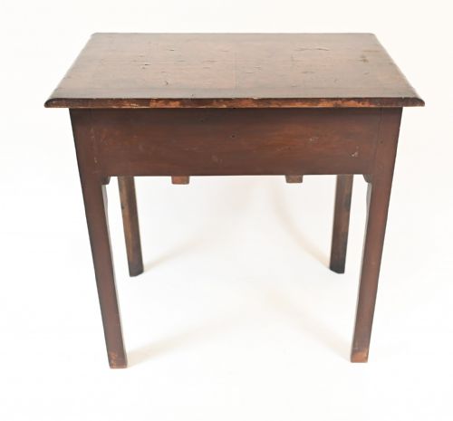 QUEEN ANNE LOW BOY ELM WOOD TABLE 1820 - ADDITIONAL PHOTO 5