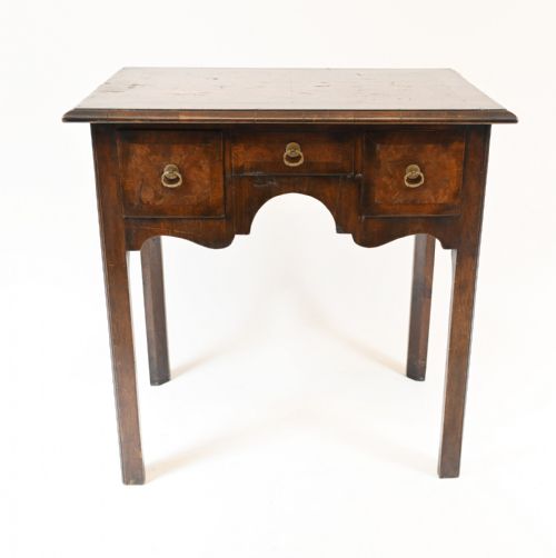 QUEEN ANNE LOW BOY ELM WOOD TABLE 1820 - ADDITIONAL PHOTO 6