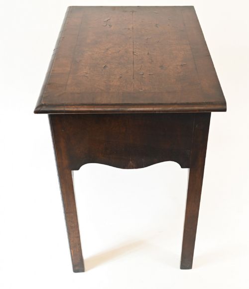 QUEEN ANNE LOW BOY ELM WOOD TABLE 1820 - ADDITIONAL PHOTO 7