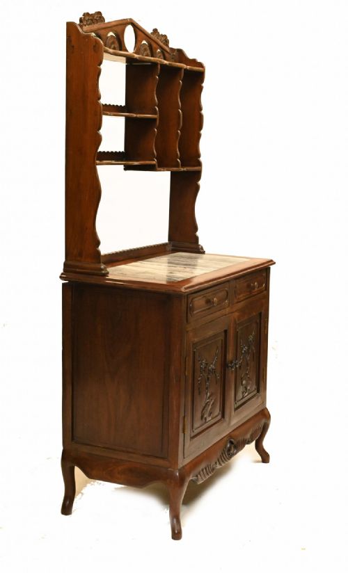 ANTIQUE CHINESE DRESSER BOOKCASE HARDWOOD CIRCA 1850 CABINET - ADDITIONAL PHOTO 6