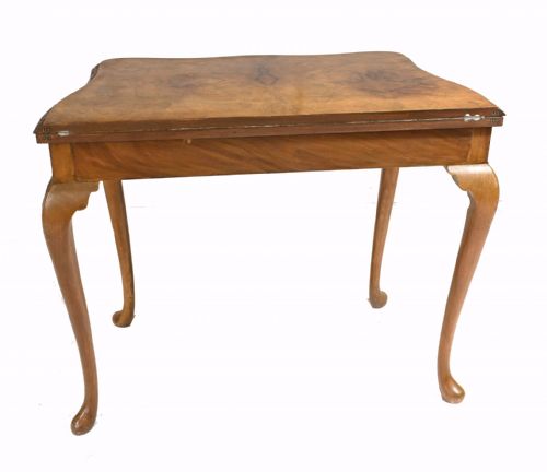 ANTIQUE GAMES TABLE BY EPSTEIN AND CO WALNUT CARD TABLES - ADDITIONAL PHOTO 1