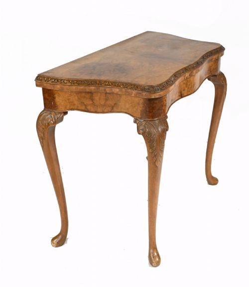 ANTIQUE GAMES TABLE BY EPSTEIN AND CO WALNUT CARD TABLES - ADDITIONAL PHOTO 3