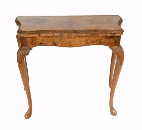 ANTIQUE GAMES TABLE BY EPSTEIN AND CO WALNUT CARD TABLES - ADDITIONAL PHOTO 6