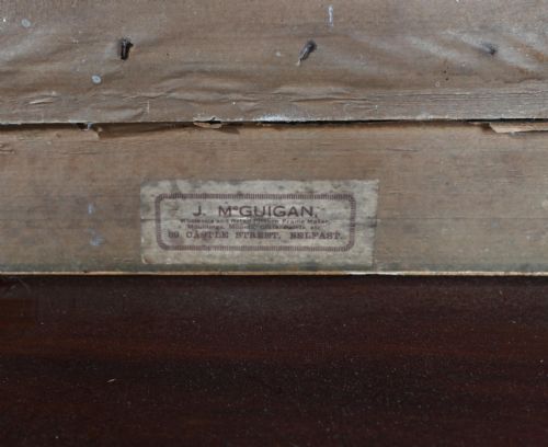 VICTORIAN OIL PAINTING SEA SCAPE SIGNED CHALES FSA 1880 - ADDITIONAL PHOTO 6