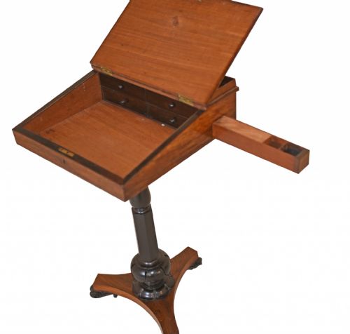 ANTIQUE STUDENTS DESK VICTORIAN LECTURN TABLE - ADDITIONAL PHOTO 1