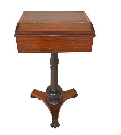 ANTIQUE STUDENTS DESK VICTORIAN LECTURN TABLE - ADDITIONAL PHOTO 7