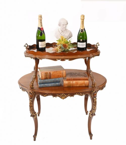 ITALIAN ETAGERE TABLE TIERED TABLES ANTIQUE SERVER 1930 - ADDITIONAL PHOTO 21