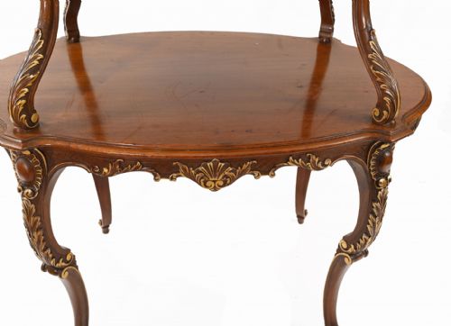 ITALIAN ETAGERE TABLE TIERED TABLES ANTIQUE SERVER 1930 - ADDITIONAL PHOTO 7