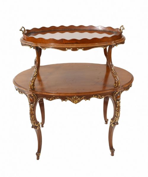 ITALIAN ETAGERE TABLE TIERED TABLES ANTIQUE SERVER 1930 - ADDITIONAL PHOTO 8