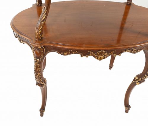 ITALIAN ETAGERE TABLE TIERED TABLES ANTIQUE SERVER 1930 - ADDITIONAL PHOTO 17