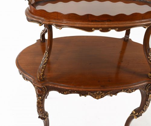ITALIAN ETAGERE TABLE TIERED TABLES ANTIQUE SERVER 1930 - ADDITIONAL PHOTO 18