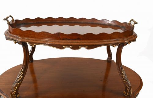 ITALIAN ETAGERE TABLE TIERED TABLES ANTIQUE SERVER 1930 - ADDITIONAL PHOTO 19