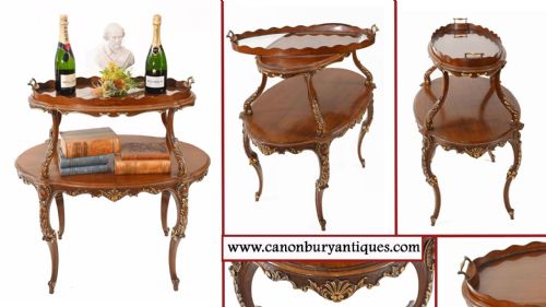 ITALIAN ETAGERE TABLE TIERED TABLES ANTIQUE SERVER 1930 - ADDITIONAL PHOTO 23