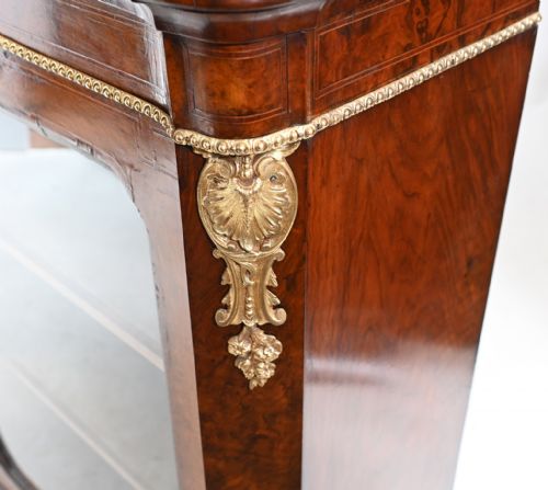 VICTORIAN PIER CABINET DISPLAY WALNUT CHEST 1860 - ADDITIONAL PHOTO 3