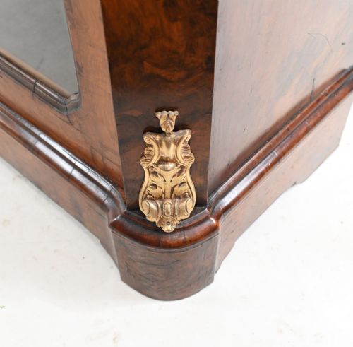 VICTORIAN PIER CABINET DISPLAY WALNUT CHEST 1860 - ADDITIONAL PHOTO 4