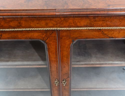 VICTORIAN PIER CABINET DISPLAY WALNUT CHEST 1860 - ADDITIONAL PHOTO 5