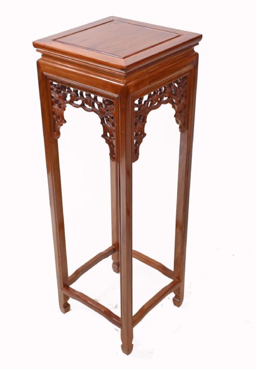 PAIR CHINESE PEDESTAL STAND TABLES ASIAN INTERIORS - ADDITIONAL PHOTO 2