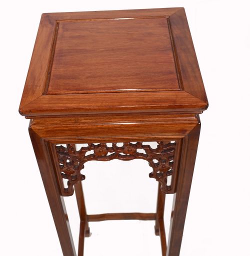 PAIR CHINESE PEDESTAL STAND TABLES ASIAN INTERIORS - ADDITIONAL PHOTO 3