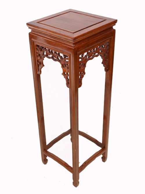 PAIR CHINESE PEDESTAL STAND TABLES ASIAN INTERIORS - ADDITIONAL PHOTO 7
