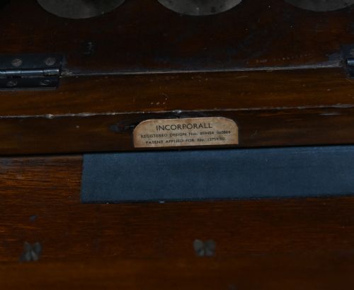 ART DECO SIDE TABLE DRINKS CHEST METAMPORPHIC BY INCORPORALL 1930S - ADDITIONAL PHOTO 4