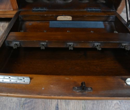 ART DECO SIDE TABLE DRINKS CHEST METAMPORPHIC BY INCORPORALL 1930S - ADDITIONAL PHOTO 5
