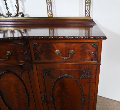 CHIPPENDALE MAHOGANY SIDEBOARD SERVER 1890 BUFFET - ADDITIONAL PHOTO 1