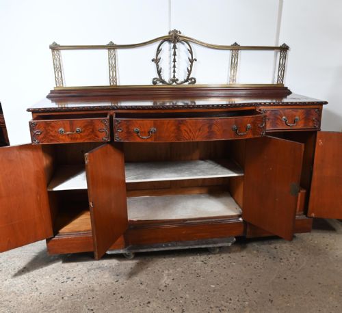 CHIPPENDALE MAHOGANY SIDEBOARD SERVER 1890 BUFFET - ADDITIONAL PHOTO 4
