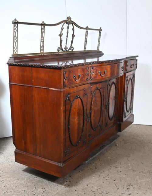 CHIPPENDALE MAHOGANY SIDEBOARD SERVER 1890 BUFFET - ADDITIONAL PHOTO 5