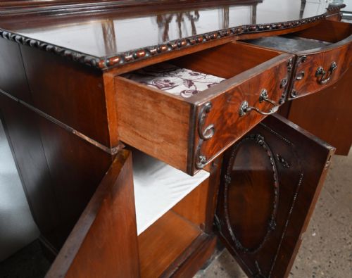 CHIPPENDALE MAHOGANY SIDEBOARD SERVER 1890 BUFFET - ADDITIONAL PHOTO 7