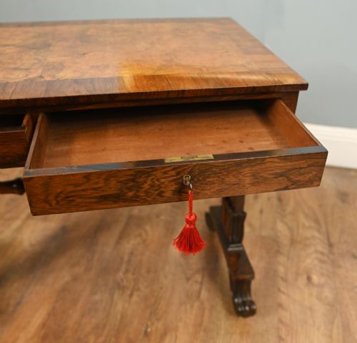 REGENCY WRITING TABLE WALNUT 1820 - ADDITIONAL PHOTO 5