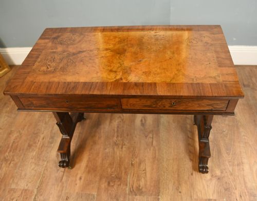 REGENCY WRITING TABLE WALNUT 1820 - ADDITIONAL PHOTO 6