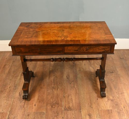REGENCY WRITING TABLE WALNUT 1820 - ADDITIONAL PHOTO 8