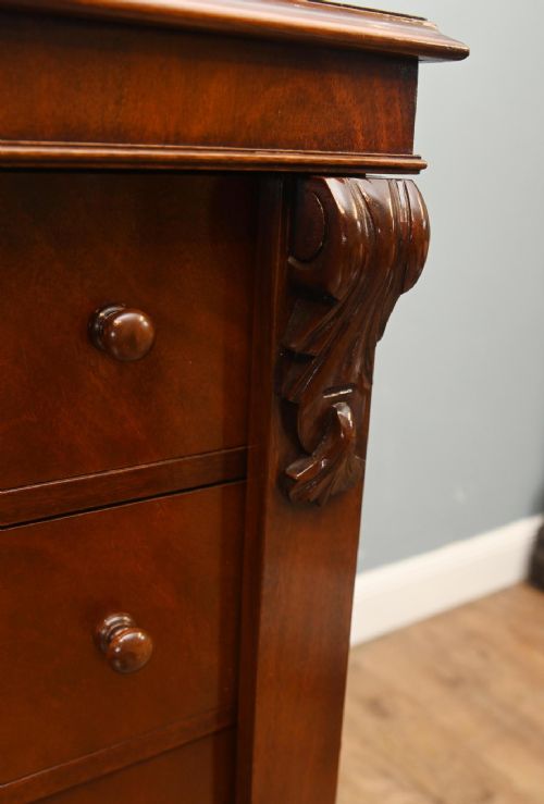 WILLIAM IV WELLINGTON CHEST MAHOGANY CHESTS DRAWERS 1860 - ADDITIONAL PHOTO 4