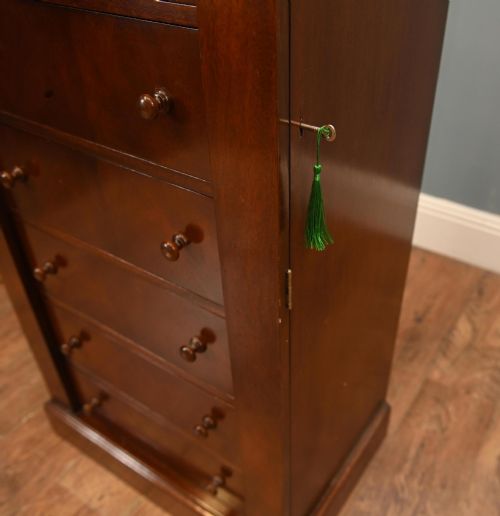 WILLIAM IV WELLINGTON CHEST MAHOGANY CHESTS DRAWERS 1860 - ADDITIONAL PHOTO 5
