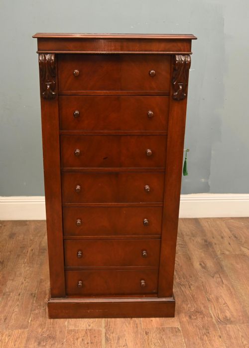 WILLIAM IV WELLINGTON CHEST MAHOGANY CHESTS DRAWERS 1860