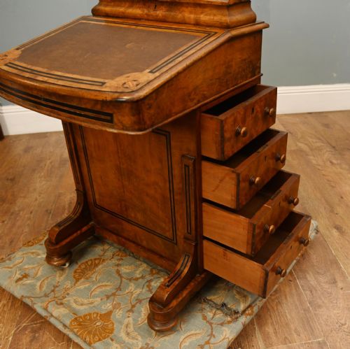 VICTORIAN WALNUT DAVENPORT DESK PERIOD 1890 - ADDITIONAL PHOTO 1