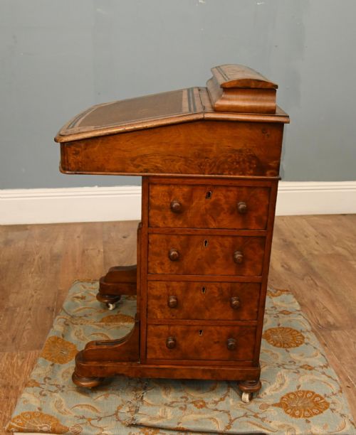 VICTORIAN WALNUT DAVENPORT DESK PERIOD 1890 - ADDITIONAL PHOTO 2